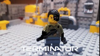 Lego Terminator Dark Fate Grace vs Rev9 factory Fight [upl. by Atsirak]