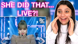 LISA  LALISA TV Debut  The Tonight Show Starring Jimmy Fallon  REACTION [upl. by Yrek]