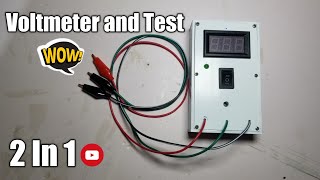 How to make a Voltmeter and Test at home👍DIY Voltmeter And Test🔋 [upl. by Ocsisnarf]