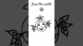 Earth Day Drawing  world earth day drawing  Earth Day drawing poster drawing save earth day 🌱🌍 [upl. by Airot994]