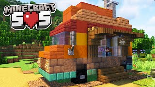 Building a Food Truck on Minecraft SOS [upl. by Crane]