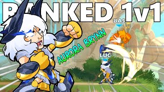 Fun Ranked 1v1 with Aurora Brynn • Brawlhalla Gameplay [upl. by Htur]