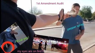 Pepper spray compilation  1st Amendment Auditors [upl. by Arabeila528]