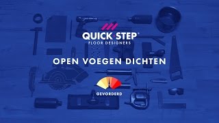 Open voegen tussen laminaatplanken dichten  QuickSteptutorial [upl. by Initirb]