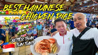 Whos Got the BEST Hainanese Chicken Rice 🇸🇬 Maxwell Food Centre Tian Tian Uncle Louis  VLOG 9 [upl. by Aihsit]