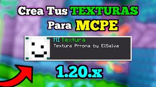 🔴 Como Crear Tus PROPIAS TEXTURAS para Minecraft Pe 120x  Crea Tu TEXTURE PACK para Bedrock😎 [upl. by Taite]