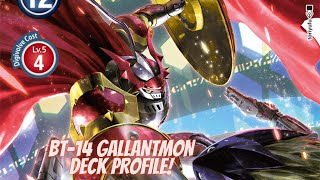 DIGIMON TCG BT14  Gallantmon Deck Profile [upl. by Mellen]