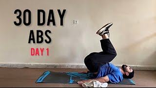 INTENSE ABS IN 30 DAYS CHALLENGE  DAY 1 [upl. by Roseann]