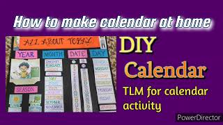 How to make calendar at home  DIY calendar  handmade calendelar easy TLM [upl. by Ced]