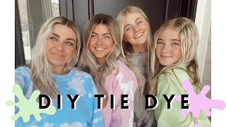 DIY TIE DYE MATCHING SETS how to [upl. by Jem68]