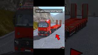 long fixed lowbed custome trailer chassis Truckers of Europe 3  shorts shortvideo [upl. by Orvan]