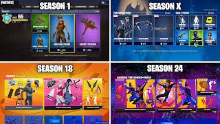 Evolution of Fortnite Item Shop Chapter 1 Season 1  Chapter 4 Season 4 [upl. by Avek166]