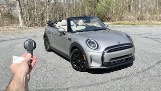 2023 Mini Cooper Convertible Start Up Exhaust Test Drive Walkaround POV and Review [upl. by Fulvia]