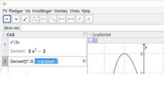 GeoGebra  58 Derivasjon V [upl. by Noryb658]