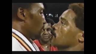 Thomas Hearns vs Wilfred Benitez Highlights [upl. by Annayi]