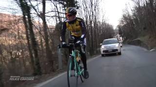 Steven Kruijswijk sulle strade della Granfondo Gimondi Bianchi [upl. by Iroj479]