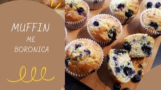 Muffin me boronica  Blueberry Muffins  Kek te vegjel me boronice  Recipes muffin [upl. by Atiekahs200]