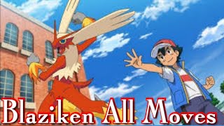 Blaziken All Attacks amp Moves Pokemon [upl. by Yahsat80]