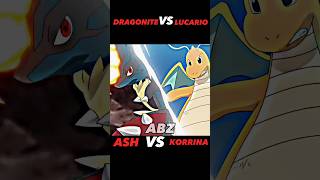 DRAGONITE VS MEGA LUCARIO  DRAGONITE ATTITUDE STATUS  shortfeed pokémon ytshorts viralshorts [upl. by Ttenna]