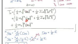 Screencast 152  Kinetic Energy of a FourBar Mechanism [upl. by Lyndsie]