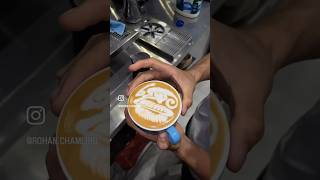 How to make a good latte artshorts [upl. by Younglove]