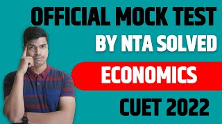 ECONOMICS MOCK TEST  SOLVED  COMPLETE EXPLAINED  DONT SKIP NTA OFFICIAL MOCK TEST  MUST DO [upl. by Reeta]