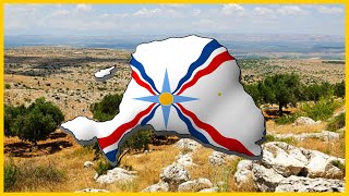 Creating a Greater ASSYRIA  Map Flag Speedart [upl. by Ettezus]