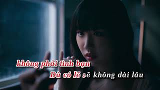 Trên Tình Bạn Dưới Tình Yêu Karaoke  Min [upl. by Ynehteb]