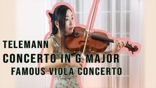 Telemann Concerto in G Major 2nd movement viola amp piano by Dr Hyejin Kim [upl. by Bethesde]