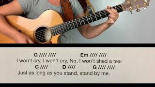 Stand By Me Ben E King Guitar PlayAlong [upl. by Stearns]