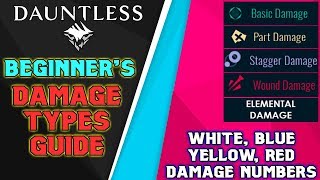 BEGINNER’S GUIDE TO DAMAGE TYPES  Basic Stagger Part Wound Elemental – Dauntless Patch 080 [upl. by Brose]