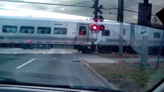 Train Crossing at Wellwood Avenue Farmingdale NY [upl. by Colby231]