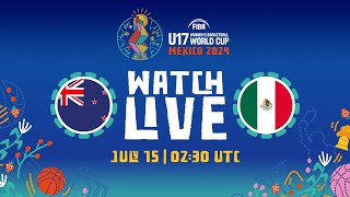 Group Phase  NZL v MEX  Full Basketball Game  FIBA U17 Womens Basketball World Cup 2024 [upl. by Mcafee]