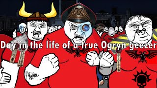 Day in the Life of a True Ogryn Geezer  Warhammer 40k meme dub [upl. by Ailyt]