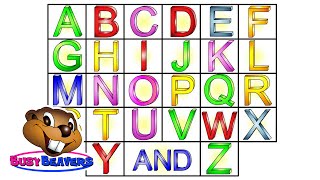 “The Alphabet Song” Level 1 English Lesson 04 CLIP – Sing Busy Beavers ABC Song Baby Learning [upl. by Yalahs]