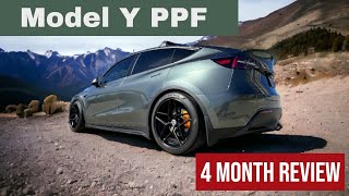 Tesla Model Y PPF Wrap  4 Month Review [upl. by Fabiola]