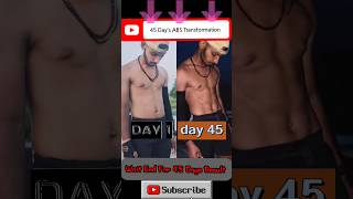 45 days abs transformation  day1 to day45 shorts abs transformation [upl. by Gates406]