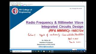 Lecture 8 Effects of Nonlinearity Intermodulation IP3  Unit 1 Nonlinearity and Noise [upl. by Rubma]