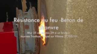 Résistance au feu béton de chanvre [upl. by Waterer601]