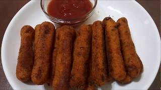 Potato Fingers  Snack Recipe  Aloo Fingers [upl. by Ahsihat]