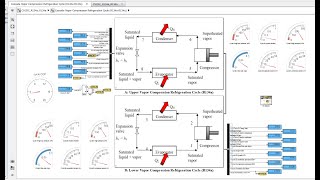 Cascade Vapor Compression  Refrigeration Cycle  Matlab  Simulink Model [upl. by Willett]