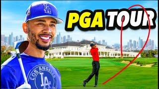 I spent a day with PRO GOLFERS Mookie Betts at US Open [upl. by Meirrak728]