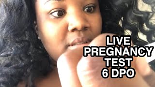 LIVE PREGNANCY TEST 6DPO  7DPO  SUPER EMOTIONAL [upl. by Maybelle407]