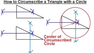 Geometry  Constructions 11 of 15 How to Circumscribe a Circle Around a Triangle [upl. by Oicnedurp]