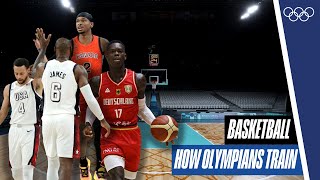 🏀How do basketball players train 🏋️⛹️ How Olympians Train [upl. by Sky]