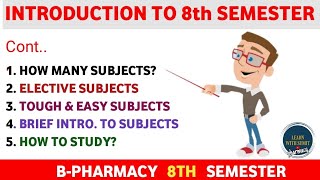 Introduction To B pharmacy 8th semester  How to study b pharmacy 8th sem  B pharm 8th semester [upl. by Raynold]