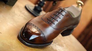 Traditional and Classic Shoe Care Edward Green Quarter Brogues [upl. by Lanos]