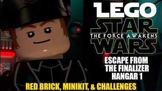 Lego Star Wars The Force Awakens Finalizer Hangar 1 Red Brick Minikits and Challenges iOS [upl. by Jezreel]