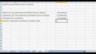 Demonstration of the Central Limit Theorem using Excel [upl. by Llemert]