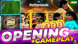 eFootball Mobile ✅ DOBE ÉPICO OPENING  GAMEPLAY 🔥 Epic Gullit Rijkaard amp Van Basten 🔥 AXG [upl. by Judd]